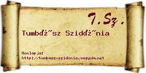 Tumbász Szidónia névjegykártya